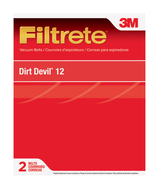 3M Filtrete Vacuum Belt For Dirt Devil Style 12 2 pk