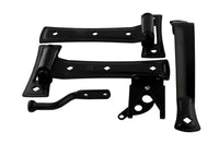 National Hardware Contemporary 7 in. L Black Steel Gate Hardware Kit 1 pk