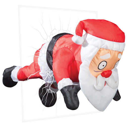 Gemmy  Crashing Santa  Christmas Inflatable  Multicolored  Satin  1 pk