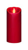 Iflicker Red Candle 7 in. H x 3 in. Dia. (Pack of 4)