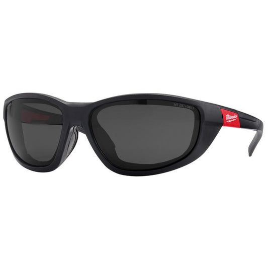 Milwaukee  Anti-Fog Polarized Performance Safety Glasses with Gasket  Tinted Lens Black/Red Frame 1 pc.