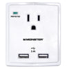 Monster  Just Power It Up  1080 J 1 outlets Surge Tap