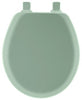 Mayfair Round Seafoam Molded Wood Toilet Seat