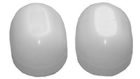 Toilet Bolt Cap, Oval, White Plastic (Pack of 6)