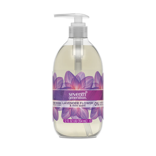 Seventh Generation Lavender Flower and Mint Scent Liquid Hand Soap 12 oz (Pack of 8)