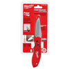 Milwaukee Fastback Red Press and Flip Folding Pocket Knife 7.5 in. L