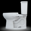 TOTO® Drake® Transitional Two-Piece Elongated 1.28 GPF Universal Height TORNADO FLUSH® Toilet with CEFIONTECT® and SoftClose® Seat, WASHLET®+ Ready, Cotton White - MS776124CEFG#01