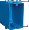 Carlon Caja de salida rectangular de PVC de 3-3/4 pulgadas, 1 unidad, azul