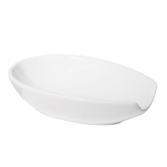 Oggi White Ceramic Spoonrest