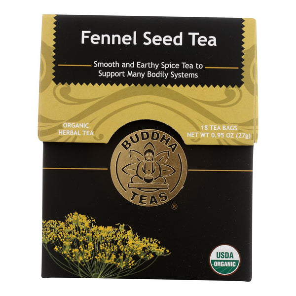 Buddha Teas - Organic Tea - Fennel Seed - Case of 6 - 18 Count (Pack of 6)