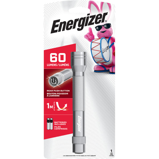 Energizer 60 lm Gray LED Flashlight AA Battery