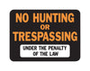 Hy-Ko English No Hunting or Trespassing Sign Plastic 9 in. H x 12 in. W (Pack of 10)