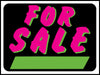 Hy-Ko 3041 Fluorescent For Sale Sign (Pack of 10)