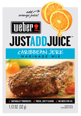 Just Add Juice Caribbean Jerk Marinade Mix (Pack of 12)