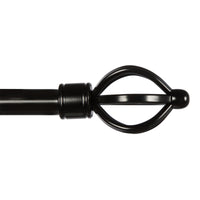 Kenney Black Curtain Rod 28 in. L X 48 in. L