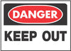 Hy-Ko English Danger/Keep Out OSHA Sign Plastic 10 in. H x 14 in. W (Pack of 5)