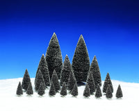 Lemax Pine Trees Porcelain Village Accessory Green Polyester 8.86 in. 21 pc. (Pack of 8)