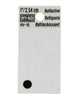 Hy-Ko 1-1/4 in. Reflective Black Vinyl Special Character Period Self-Adhesive 1 pc. (Pack of 10)