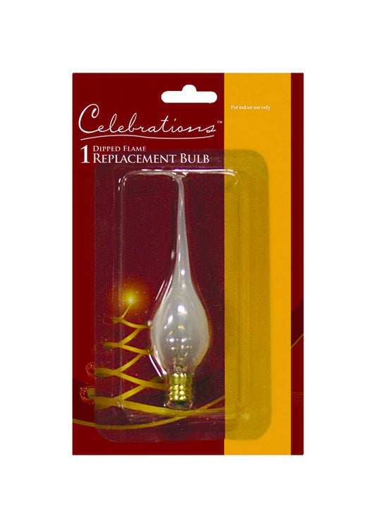 Celebrations  Incandescent  White  1 count Replacement  Christmas Light Bulbs