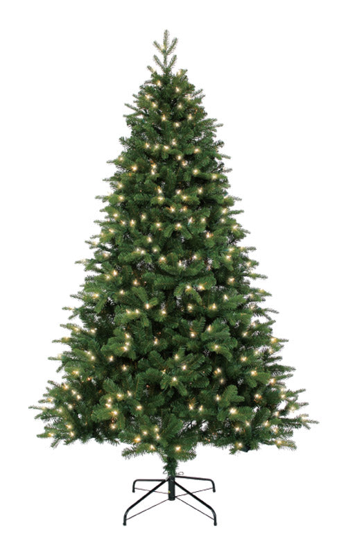 Celebrations Color Changing 450-Lights Prelit Echo Valley LED Artificial Tree 7 ft.