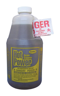 Hot Power Amber Rust and Corrosion Resistant Liquid Drain Cleaner 1 qt. (Pack of 12)