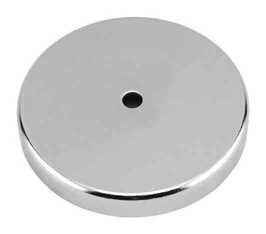 Magnet Source .303 in. L X 2.04 in. W Silver Round Base Magnet 25 lb. pull 1 pc