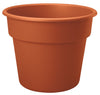 Bloem Dura Cotta 14.3 in. H X 16 in. D Plastic Planter Terracotta