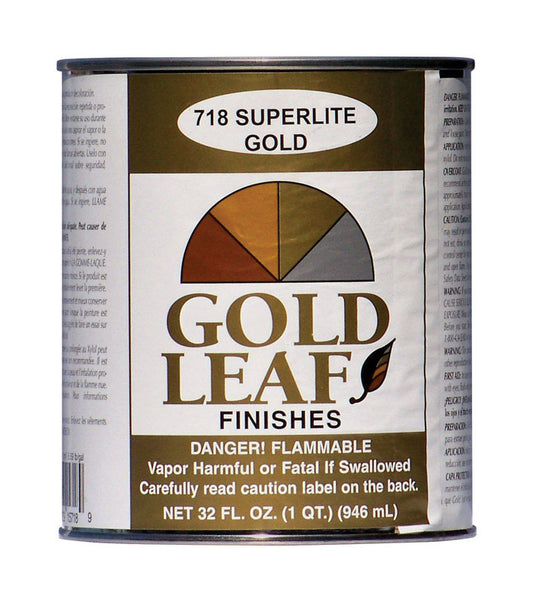Sheffield Semi-Gloss Superlite Gold Paint Exterior and Interior 672 g/L 32 oz (Pack of 6).