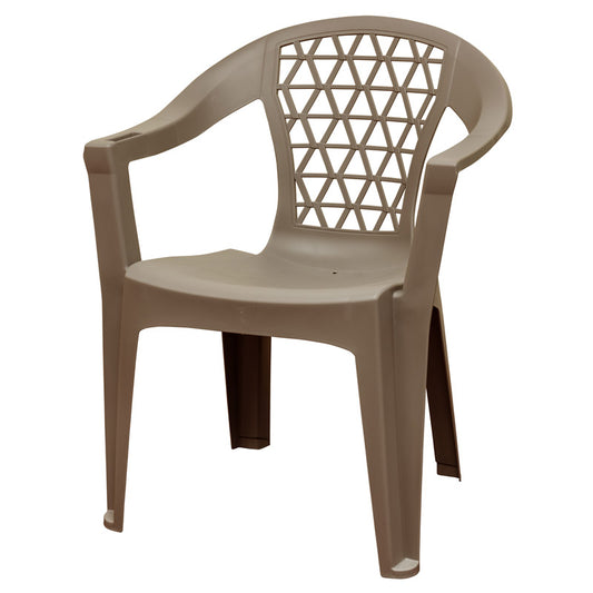 Adams Penza 1 person Portabello Polypropylene Stackable Chair