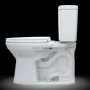 TOTO® Drake® Two-Piece Elongated 1.6 GPF Universal Height TORNADO FLUSH® Toilet with CEFIONTECT® and SoftClose® Seat, WASHLET®+ Ready, Cotton White - MS776124CSFG#01