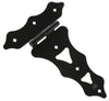 National Hardware 10 in. L Black Ornamental T Hinge 2 pk