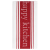 Mu Kitchen Red Cotton Loving Life Kitchen Towel 1 pk (Pack of 4)