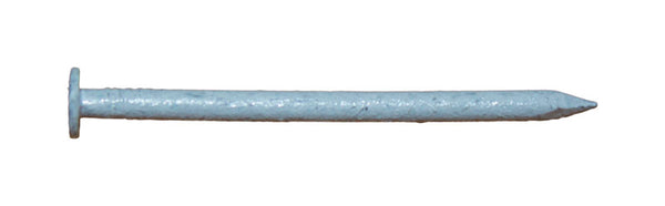 Clavo de acero inoxidable Pro-Fit de 1-1/4 pulg. con borde tipo 304, vástago liso, plano, 1 lb.