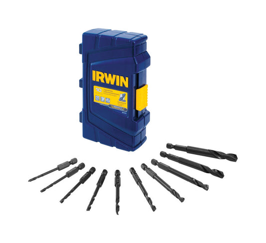Irwin  Steel  Impact Drill Bit Set  10 pc.