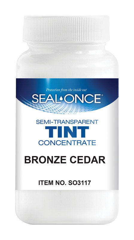Seal-Once  Bronze Cedar  Stain Tint  4 oz. (Pack of 4)
