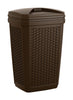 Suncast Trash Hideaway 30 gal. Resin Wicker Garbage Can Lid Included (Pack of 5)