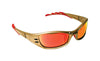 3M  Fuel  Safety Glasses  Red Lens Sandstone Bronze Frame 1 pc.