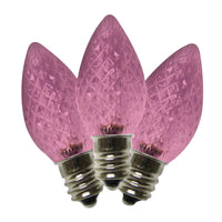 Holiday Bright Lights LED C7 Pink 25 ct Replacement Christmas Light Bulbs