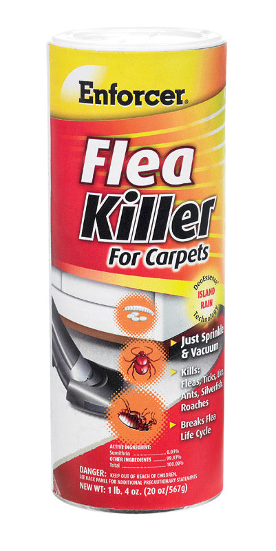 Enforcer Flea Killer for Carpets Powder Insect Killer 20 oz