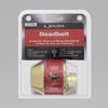 Ultra Security Polished Brass Metal Single Cylinder Deadbolt