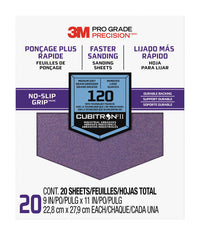 3M SandBlaster 11 in. L x 9 in. W 120 Grit Medium Ceramic Sanding Sheet 20 pk