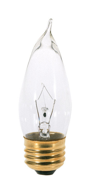 Satco 40 W CA10 Decorative Incandescent Bulb E26 (Medium) Warm White (Pack of 10)
