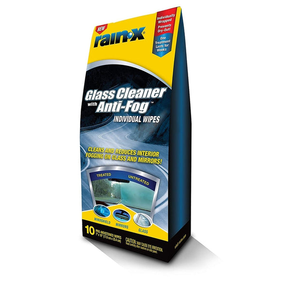 Toallitas antivaho para cristales interiores Rain-X, 10 toallitas
