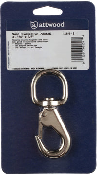 Attwood 12319-3 1 Chrome Plated Swivel Snap