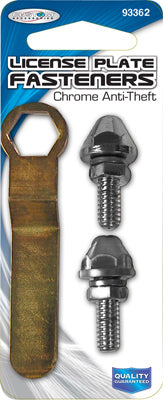 License Plate Fastener, With Tool, Anti-Theft