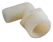 Amc 53720-1012 5/8" B X 3/4" MPT White Nylon Elbow