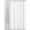 iDesign 72 in. H X 108 in. W White Shower Curtain Liner Polyester