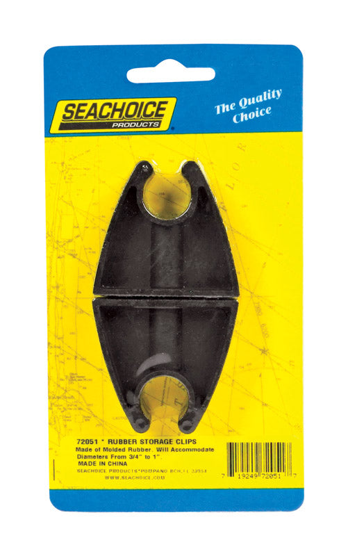 Seachoice  Rubber  2 in. L x 1-5/8 in. W Storage Clips  2 pk