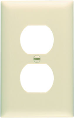 Wall Plate, Duplex Outlet, Ivory Nylon
