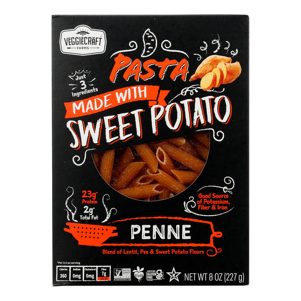 Veggiecraft - Pasta penne con batata - Caja de 12 - 8 oz